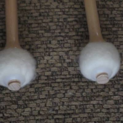 ONE pair new old stock Regal Tip 601SG, GOODMAN # 1, TIMPANI MALLETS HARD, inner wood core covered with first quality white damper felt, hard rock maple haandles / shaft (includes packaging) image 13