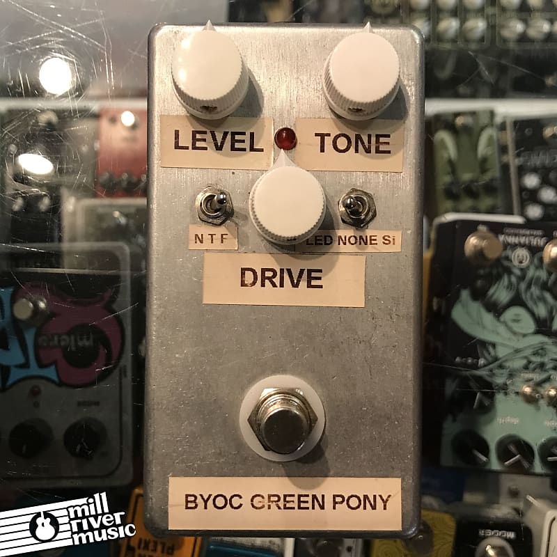 Build Your Own Clone Green Pony Overdrive Pedal Used