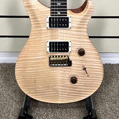 PRS Wood Library Custom 24 Fat Back 10 Top Torrefied Flamed Maple Neck Brazilian Fretboard Natural Satin 2023 image 3