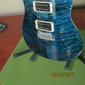 1995 Brian Moore Custom Guitars USA MC/1 Trans Dark Blue Burst / Carbon Fiber #398 image 3