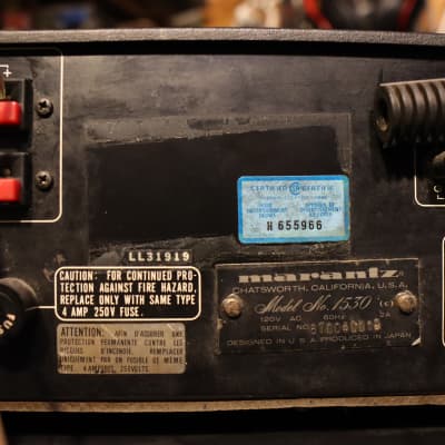 Marantz Model 1530 30-Watt Stereo Receiver 1978 - 1980 image 12
