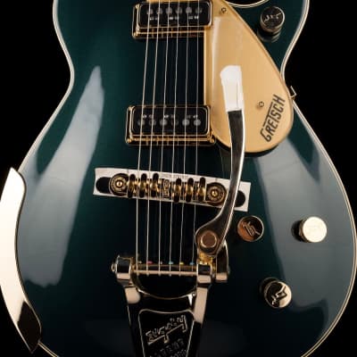 Gretsch G6128T-57 Vintage Select ’57 Duo Jet With Bigsby TV Jones Cadillac Green image 6