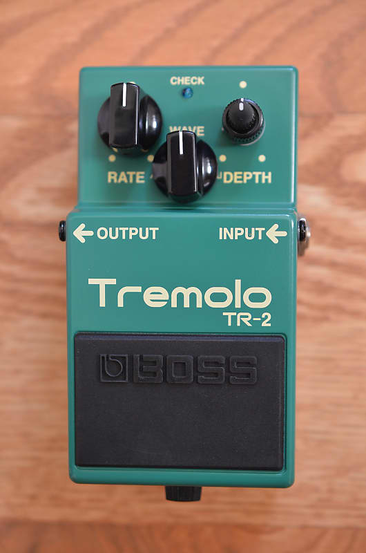 Boss TR-2 Tremolo with Keeley Mod Teal