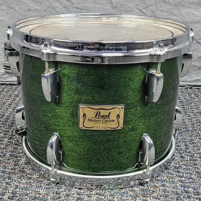 Pearl Masters Custom MMX Shell Kit 10-12-14-22 Late 1990s-Early 2000s - Emerald Green image 10