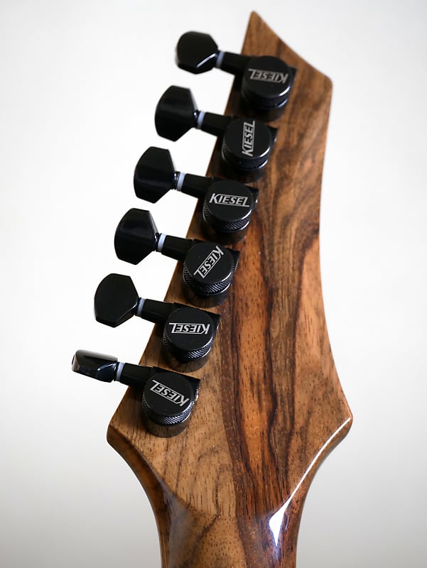 Kiesel SCB6 Black Limba Single Cutaway Bevel Top Electric