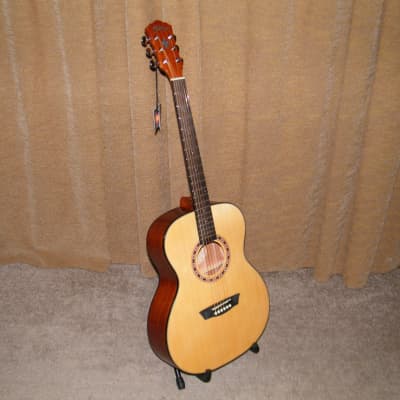 Washburn F5 Apprentice Series Folk Acoustic Guitar - Cracked Neck image 2