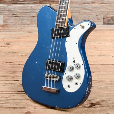 Mosrite Electric Bass Metallic Blue 1970s image 2