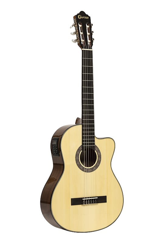 Crafter HC250-CE-N Silver Serie 250 Klassische Gitarre mit Tonabnehmersystem Natur image 1