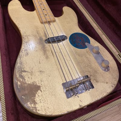 One-of-a-kind Custom Precision Bass Style 2018 Gold Leaf image 9