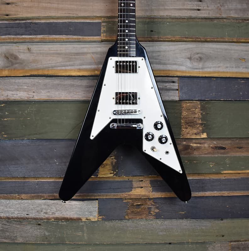 Greco Flying V FV600 1978 Black | Reverb