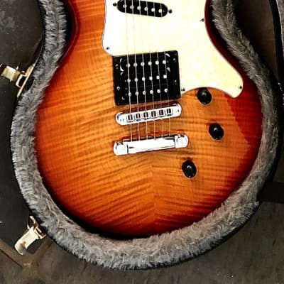 Hamer USA Phantom Cherry Sunburst Flame Top Guitar & Case image 5