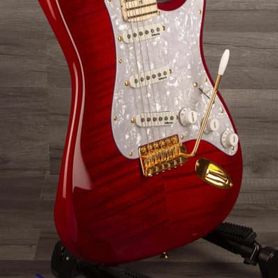 Fender  - Richie Kotzen Stratocaster®, Maple Fingerboard, Transparent Red Burst (Japanese) image 5