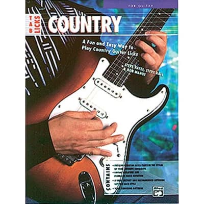 Tab Licks Country: For Guitar Hall/ Steve/ Hayes/ Manus/ Ron for sale