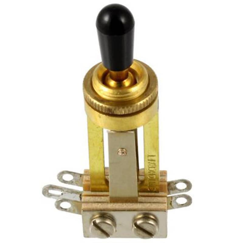 Allparts Switchcraft Three-Way Toggle Switch - Gold image 1