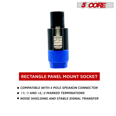 5 Core Speakon Adapter 6 Pack • High Quality Audio Jack Male Audio Pin • Speaker Adapter Connector image 6