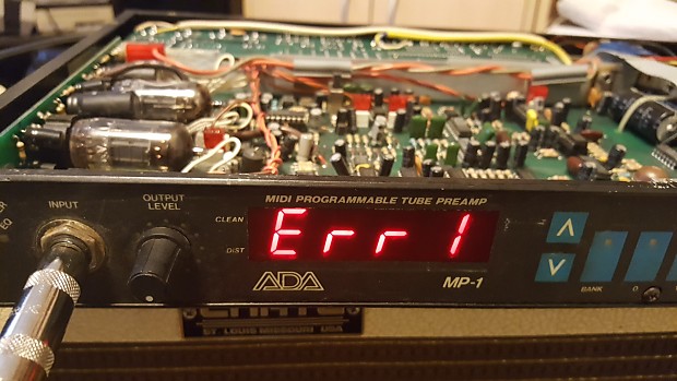 ADA MP-1 rackmount MIDI tube preamp *NOT working properly