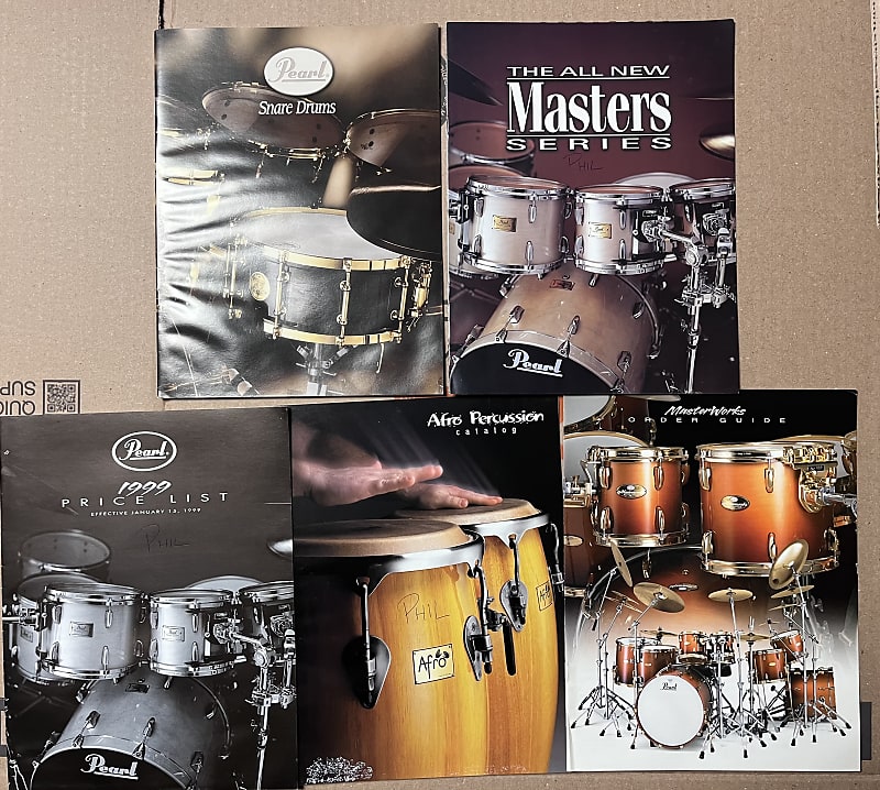 Pearl Drum catalogs 1990’s Reverb