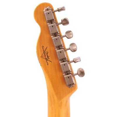 Fender Custom Shop '52 Telecaster Relic, Faded Aged Nocaster Blonde Electric Guitar image 7