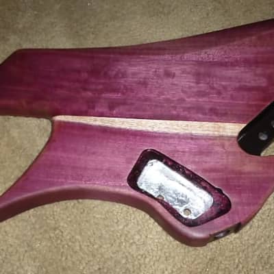 private stock Tree of Life guitar/bass,ultra rare,solid purpleheart neck thru+fanned, 7,8,9or10 strings image 12