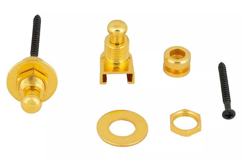 Warwick SSecurity Strap Lock Gold Finish As used on Reverb