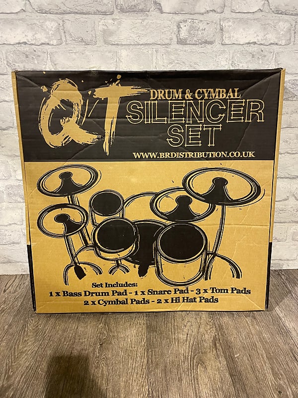 QT Drum Kit Foam Silencer Practice Pads x8 / Drum Accessory Reverb