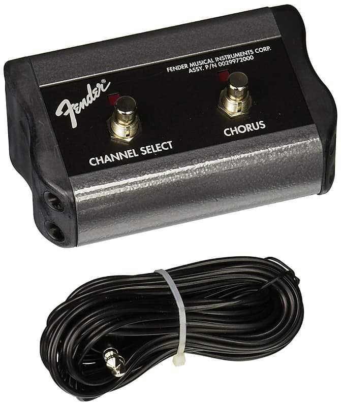 Genuine Fender 2-Button Footswitch: Channel/Chorus On/Of, 1/4" Jack, Princeton image 1
