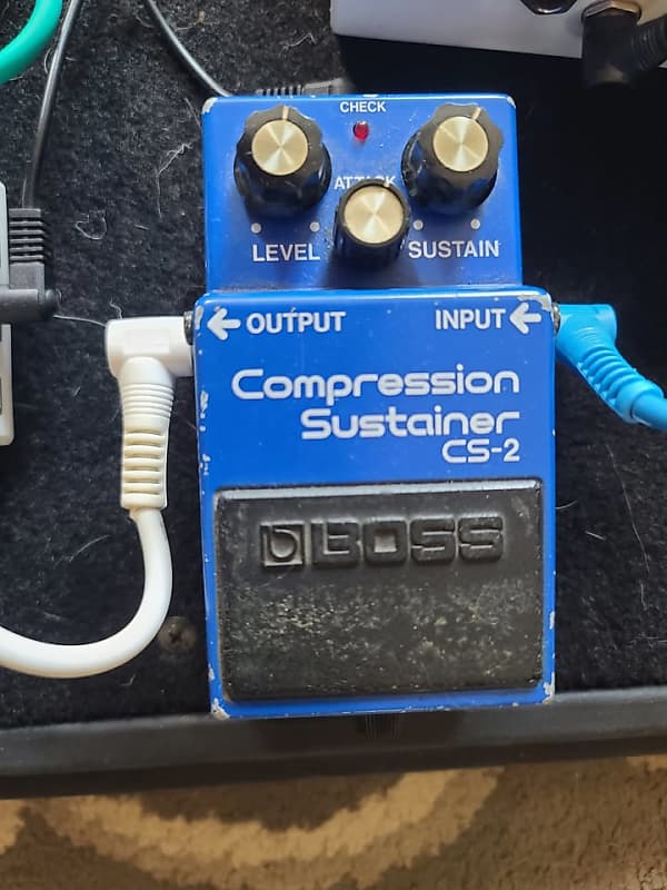 ギター BOSS CS-2 (1981) Compression Sustainer BOSS Compression Sustainer CS-2 Pedal (1980's) - YouTube