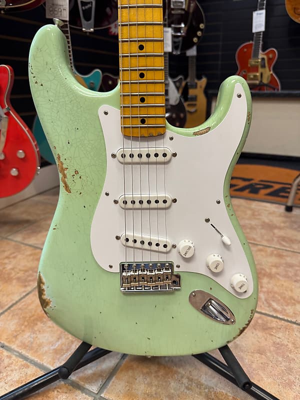 Fender Custom Shop Limited Fat 54 stratocaster Relic/ Closet Classic 2024 - Faded Aged Surf Green image 1