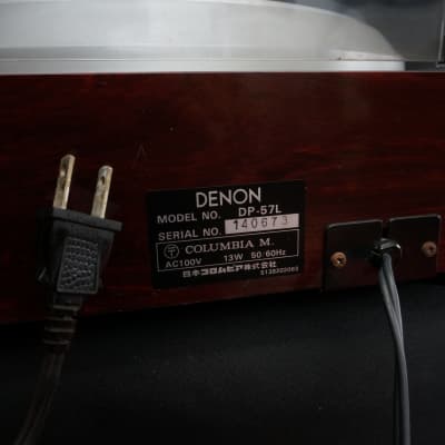 Denon DP-57L 80's Audiophile Direct Drive Luxury Listening Turntable - 100V image 12