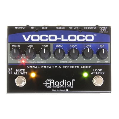 Radial Voco-Loco Microphone Preamplifier and Effects Loop image 1