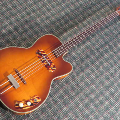 1950s Kay K162 Hollowbody Bass! w/hardshell case image 7