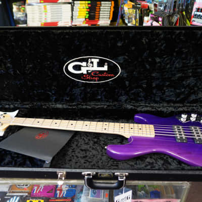 G&L  USA Custom Shop CLF Research L-2500 - Purple Fade 5-String Electric Bass w/ Case (2023) image 11