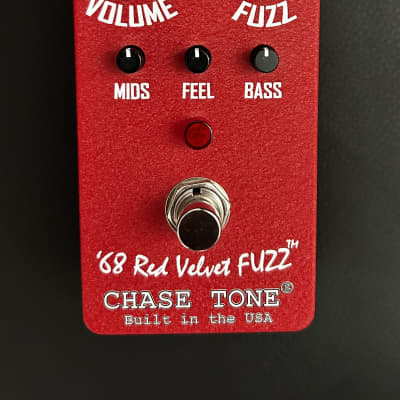 Reverb.com listing, price, conditions, and images for chase-tone-red-velvet-fuzz