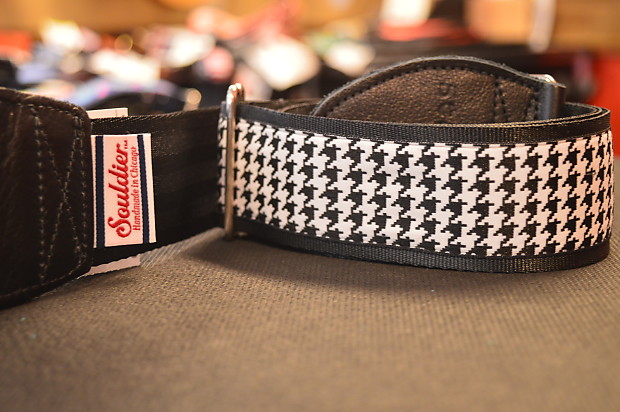 New! Souldier Strap "Houndstooth" USA Handmade Custom Guitar Strap Free Shipping image 1