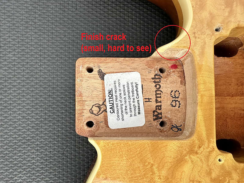 Warmoth Carved Top Telecaster Body with Strat Pocket, Semi Warmoth Carved Top Telecaster Body with Strat Pocket, Semi
