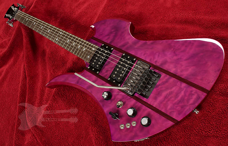 B.C. Rich Mockingbird Legacy ST with Floyd Rose Electric Guitar - Trans  Purple