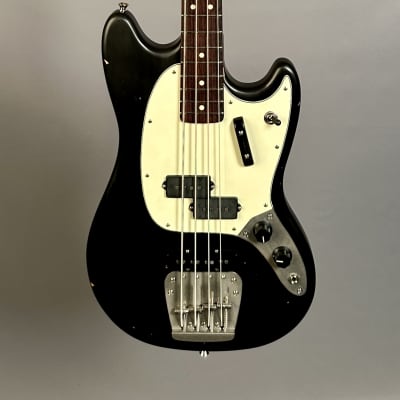 Nash MB/J-63 Mustang Precision Jazz Bass - Black image 2