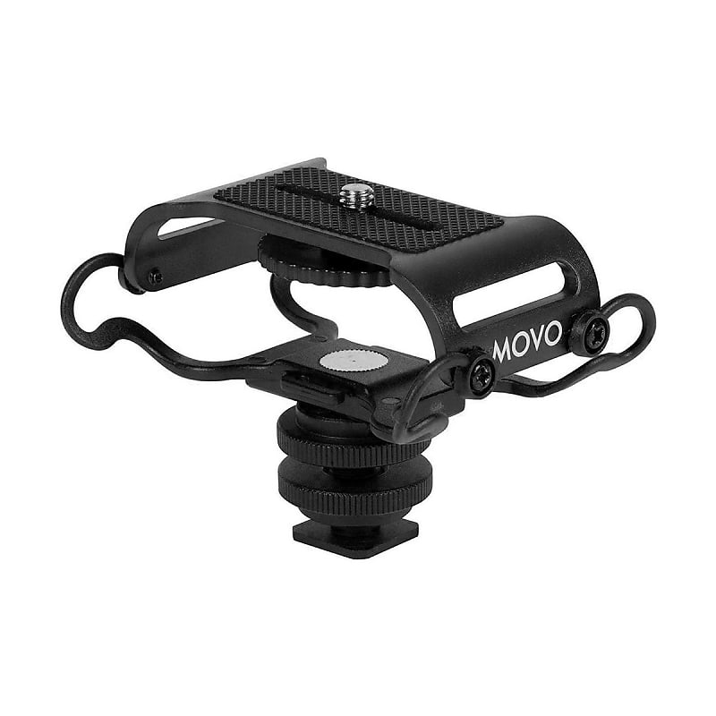 Movo Photo SMM5 Universal Microphone and Portable Recorder Shock Mount, Black image 1