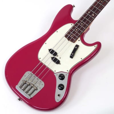 Fender Mustang Bass 1966 Dakota Red ~ Early First Year Example image 5