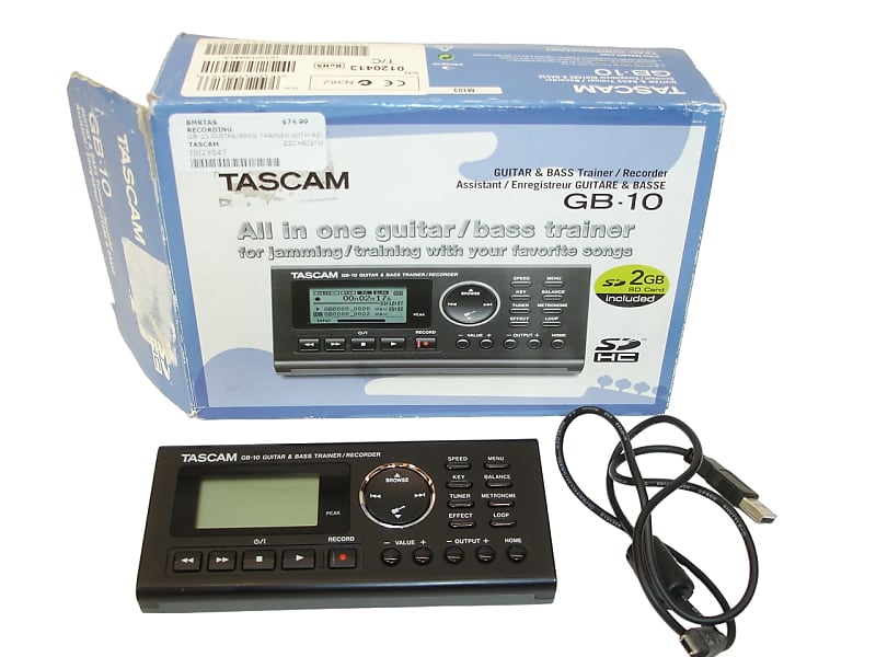 Tascam GB10 Guitar and Bass Trainer With Recorder Reverb UK