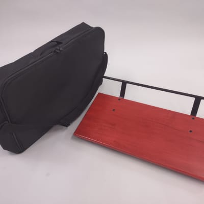 Packard Pedal Boards 12"x 24" Matte Red Maple Slanted Pedal Board - Transparent Red Matte image 1
