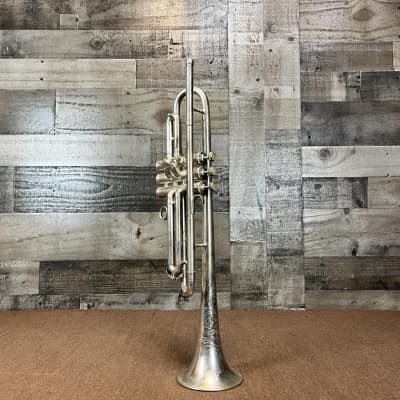 1929 C.G. Conn 58B Silver Plated Trumpet image 2