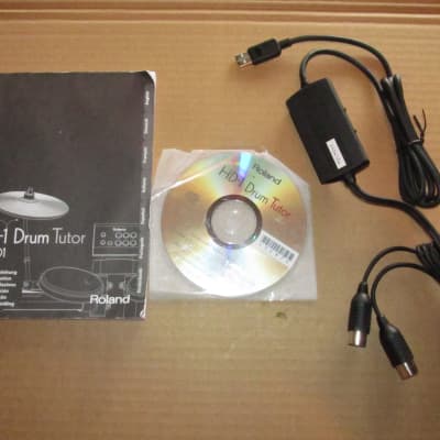 Roland HD-1/DT-HD1 Electronic Drum Tutor CD Rom & Book + Cakewalk UM-G1 Midi USB Audio Interface image 1