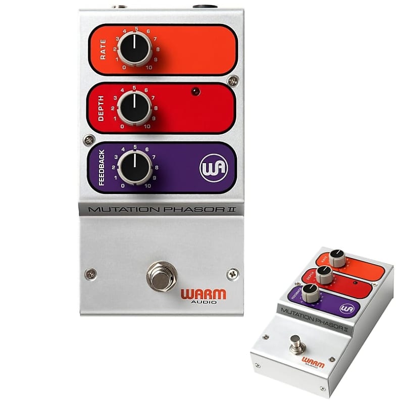 New - Warm Audio Mutation Phasor II Effects Pedal Metal image 1