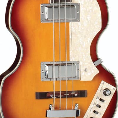 Jay Turser JTB-2B-VS Series Semi-Hollow Violin Shaped Body Maple Neck 4-String Electric Bass Guitar image 5