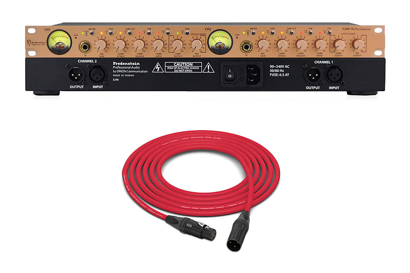 Fredenstein F200 2Channel Microphone Preamp & Compressor Reverb