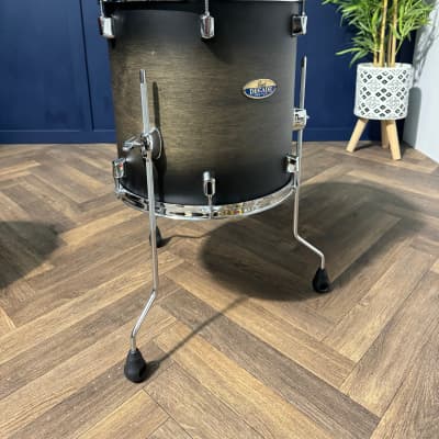 Pearl Decade Maple 14” x 14” Floor Tom Drum / Black Satin Burst #NF22 image 1
