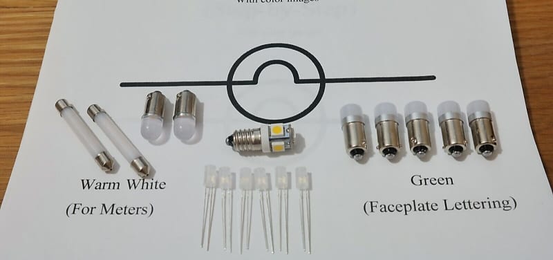 McIntosh MR77 bulbs lamps lights  			