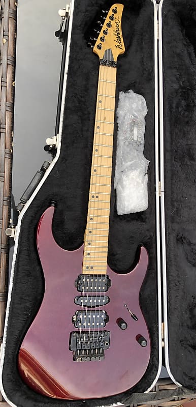 1992 Washburn MG94 Mercury Series Black Cherry Metallic USA Grover Jackson  Custom Shop