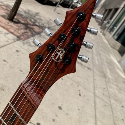 Barlow Guitars Osprey 7 String Fan Fret  Camatillo / Cocobolo 2019 - Satin W/ Mono Gig Bag image 5